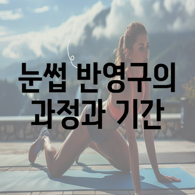 눈썹 반영구의 과정과 기간