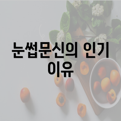 눈썹문신의 인기 이유