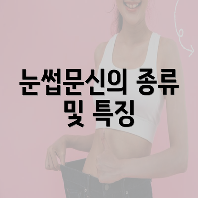 눈썹문신의 종류 및 특징