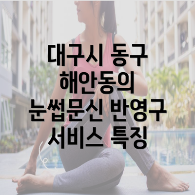 대구시 동구 해안동의 눈썹문신 반영구 서비스 특징