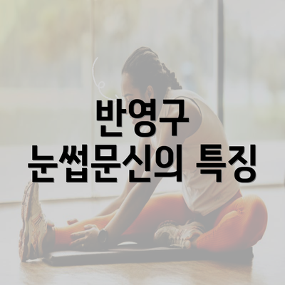 반영구 눈썹문신의 특징