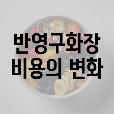 반영구화장 비용의 변화