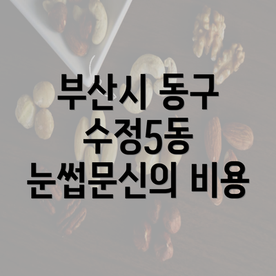 부산시 동구 수정5동 눈썹문신의 비용