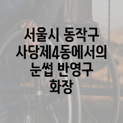 서울시 동작구 사당제4동에서의 눈썹 반영구 화장