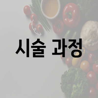 시술 과정