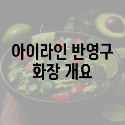 아이라인 반영구 화장 개요