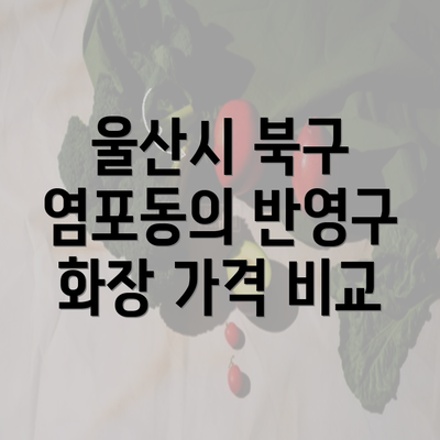 울산시 북구 염포동의 반영구 화장 가격 비교