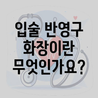 입술 반영구 화장이란 무엇인가요?