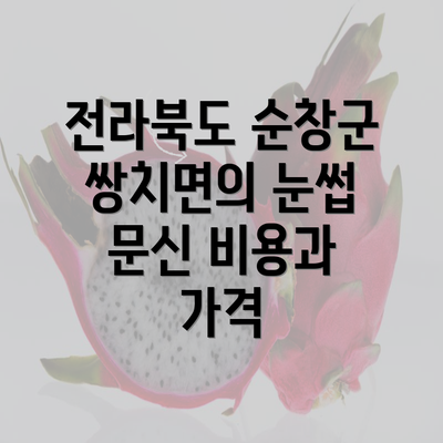 전라북도 순창군 쌍치면의 눈썹 문신 비용과 가격