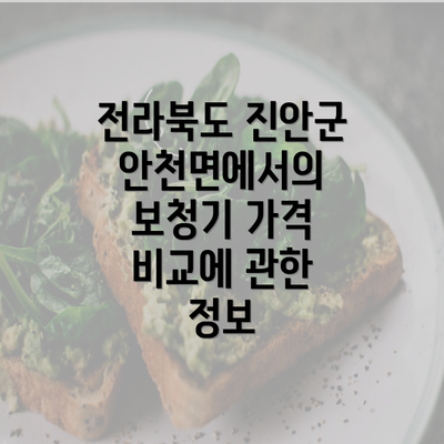 전라북도 진안군 안천면에서의 보청기 가격 비교에 관한 정보