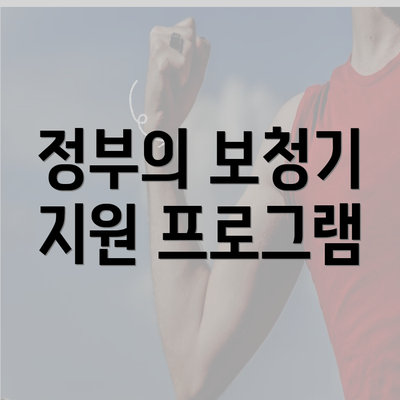 정부의 보청기 지원 프로그램