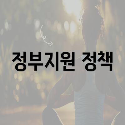 정부지원 정책