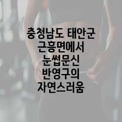 충청남도 태안군 근흥면에서 눈썹문신 반영구의 자연스러움