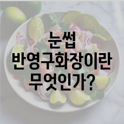 눈썹 반영구화장이란 무엇인가?