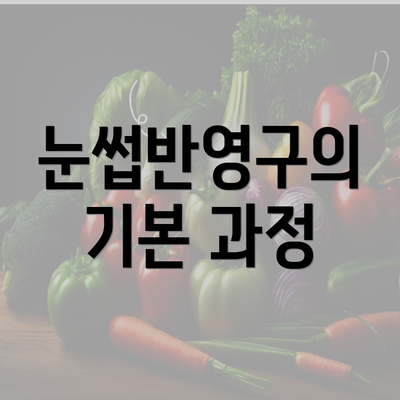 눈썹반영구의 기본 과정