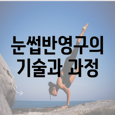 눈썹반영구의 기술과 과정