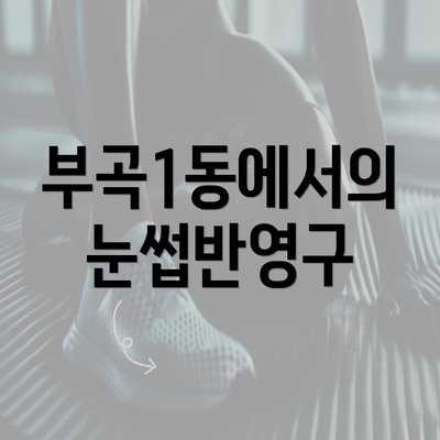 부곡1동에서의 눈썹반영구