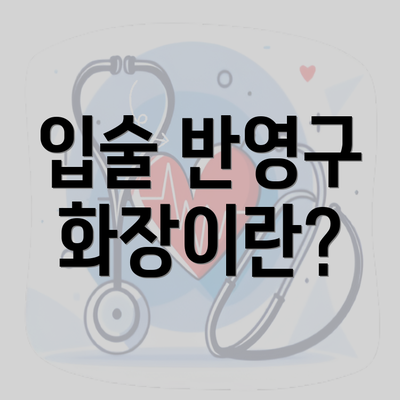 입술 반영구 화장이란?