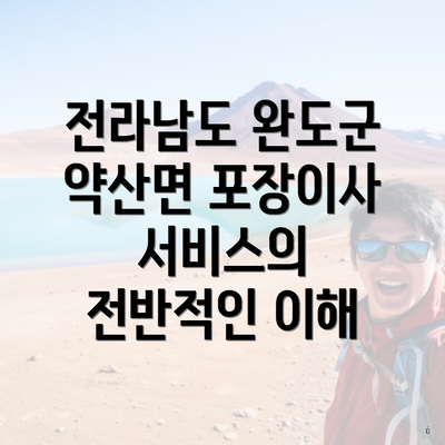 전라남도 완도군 약산면 포장이사 서비스의 전반적인 이해