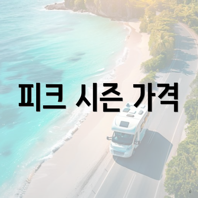 피크 시즌 가격